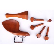 印度 進口 黃楊木 小提琴配件組 弦栓 腮托 配件組 (可代為更換 ) 